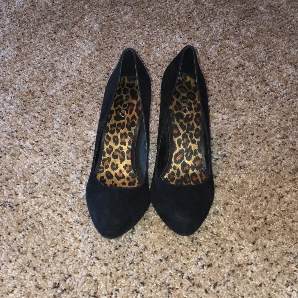 Aldo black heels- size 40